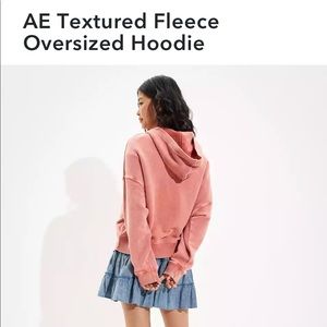 AE Textured Fleece Oversized Hoodie